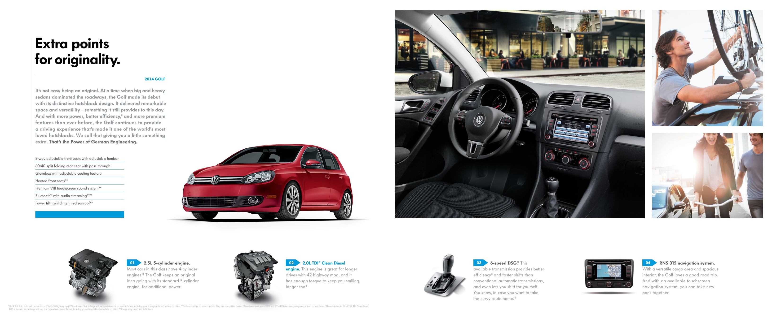 2014 VW Golf Brochure Page 2